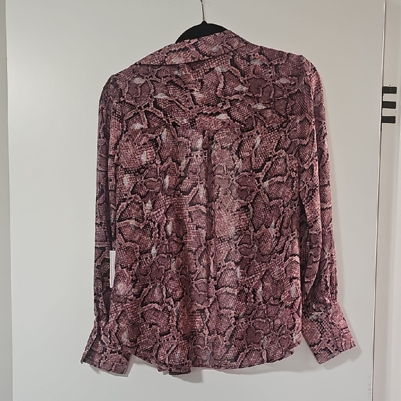 1. State Pink Patterned Button Down Shirt - Picture 4 of 4